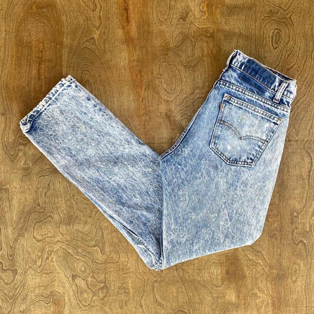 Vintage 90s Orange Tab Levis Denim Jeans